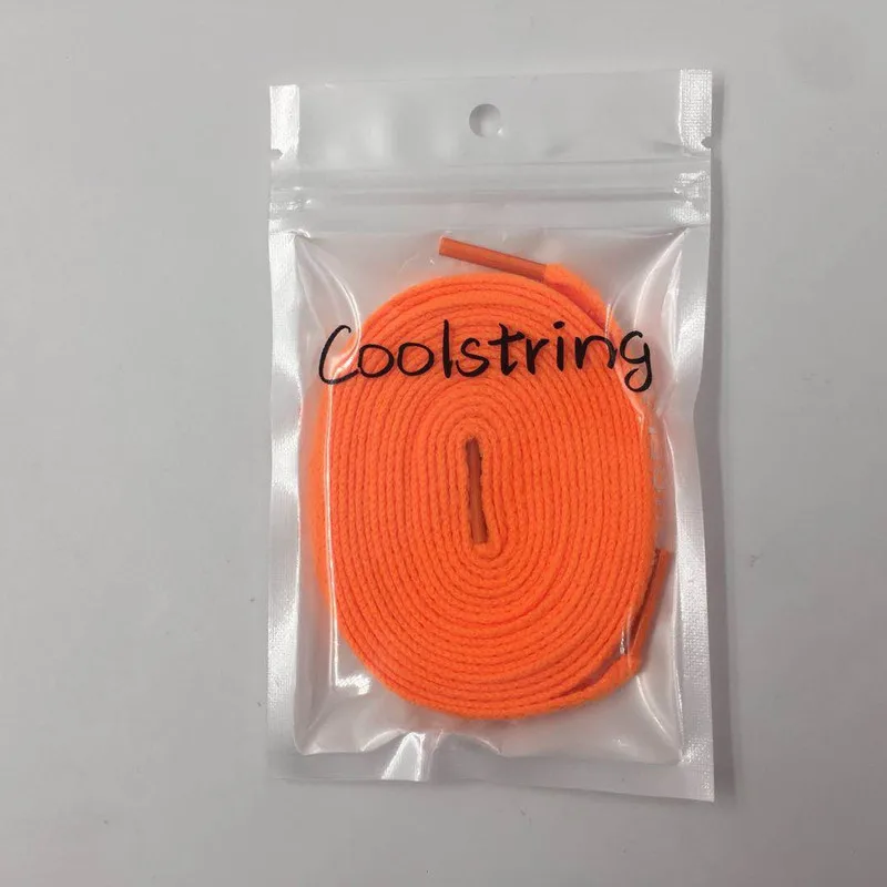 Single Layer Flat Laces With Zip Tie for Custom Replacement Off White Sneakers
