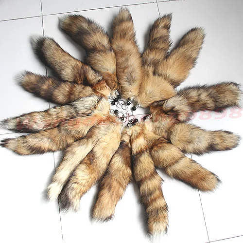 

1PC Hot Large Fox Tail Fur Tassel Bag Tag Keychain Strap Chain