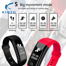 Smart band сердечный ритм IP68 водонепроницаемый браслет большой Экран 0,96 дюймов дисплей HD входящих напомнить фитнес-трекер умный Браслет