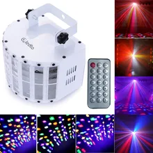 Sound-activated Auto 30W DMX512 RGBW Led Stage Strobe Light With Remote Controller KTV Disco Bar Light for Party DJ Disco