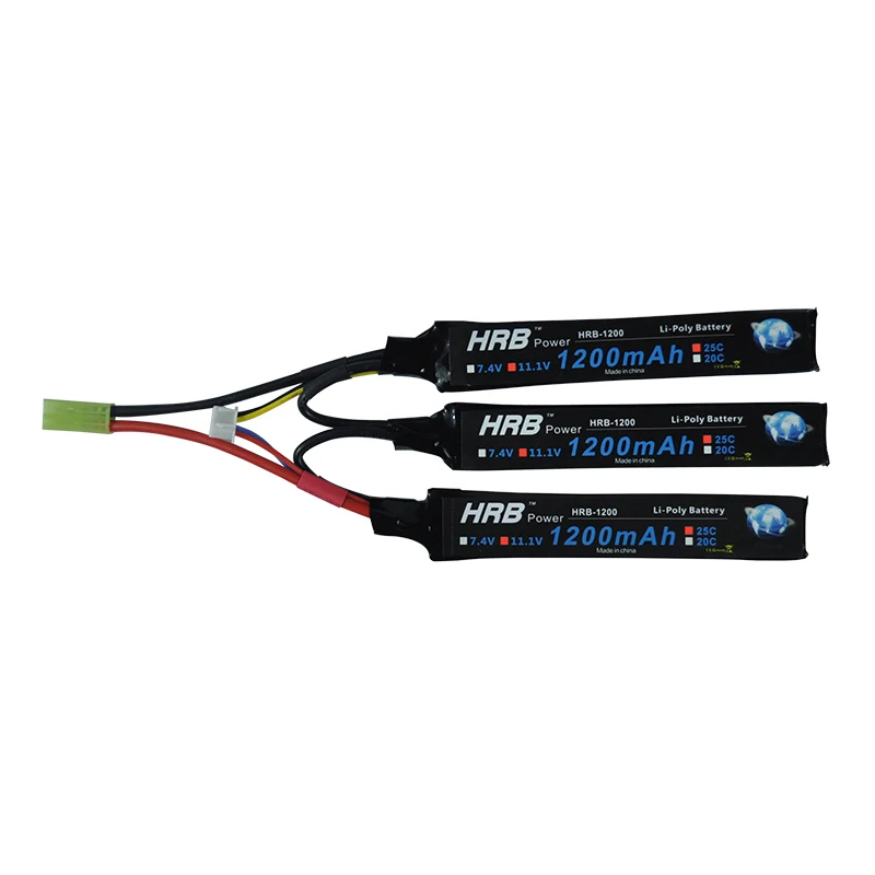 

HRB 3S RC Lipo Battery 11.1V 1200mah 25C 50C AKKU For Mini Airsoft Gun Model Tamiya Connector Plug