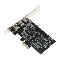 PCIe с 6pins, PCI-E FIREWIRE 400 IEEE 1394 карту через чипсет работы WIN7 MAC OS pci-e до 1394 a b с кабелем