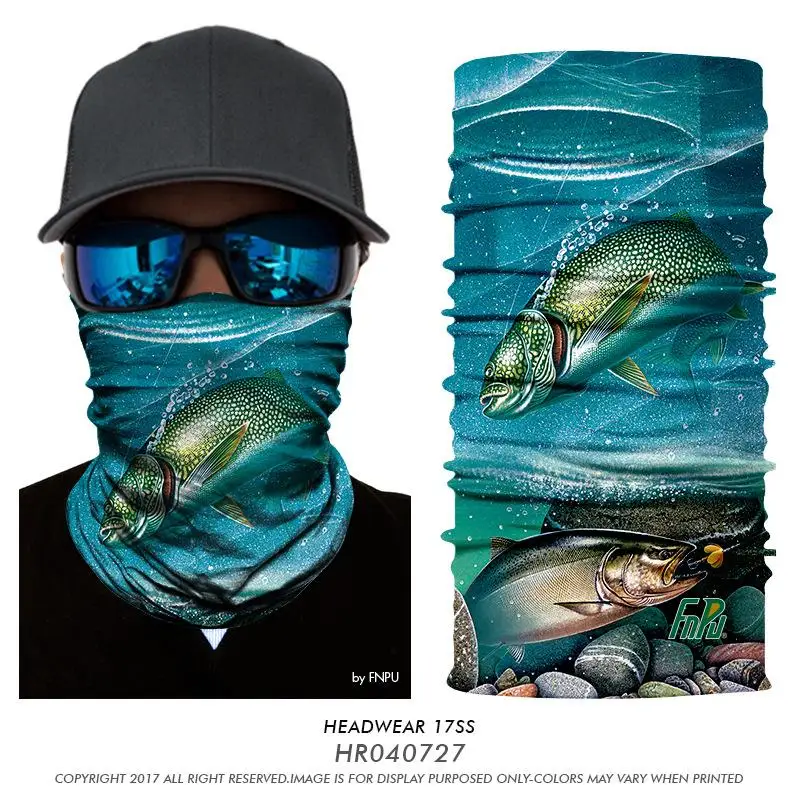 Бесшовная маска для лица с 3D рыбкой, волшебная маска для шеи, Балаклава для рыбалки, бега, велоспорта, лыжной банданы, шарф, повязка на голову для мужчин и женщин