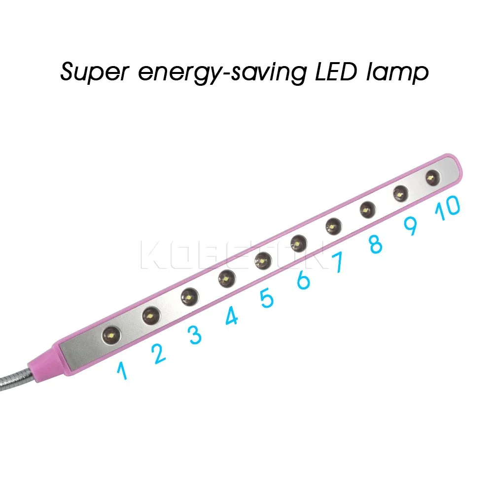 Kebidu мини 10 светодиодов USB Light Гибкая очень яркий металл Материал компьютера, настольная лампа для портативных ПК Компьютер торговля