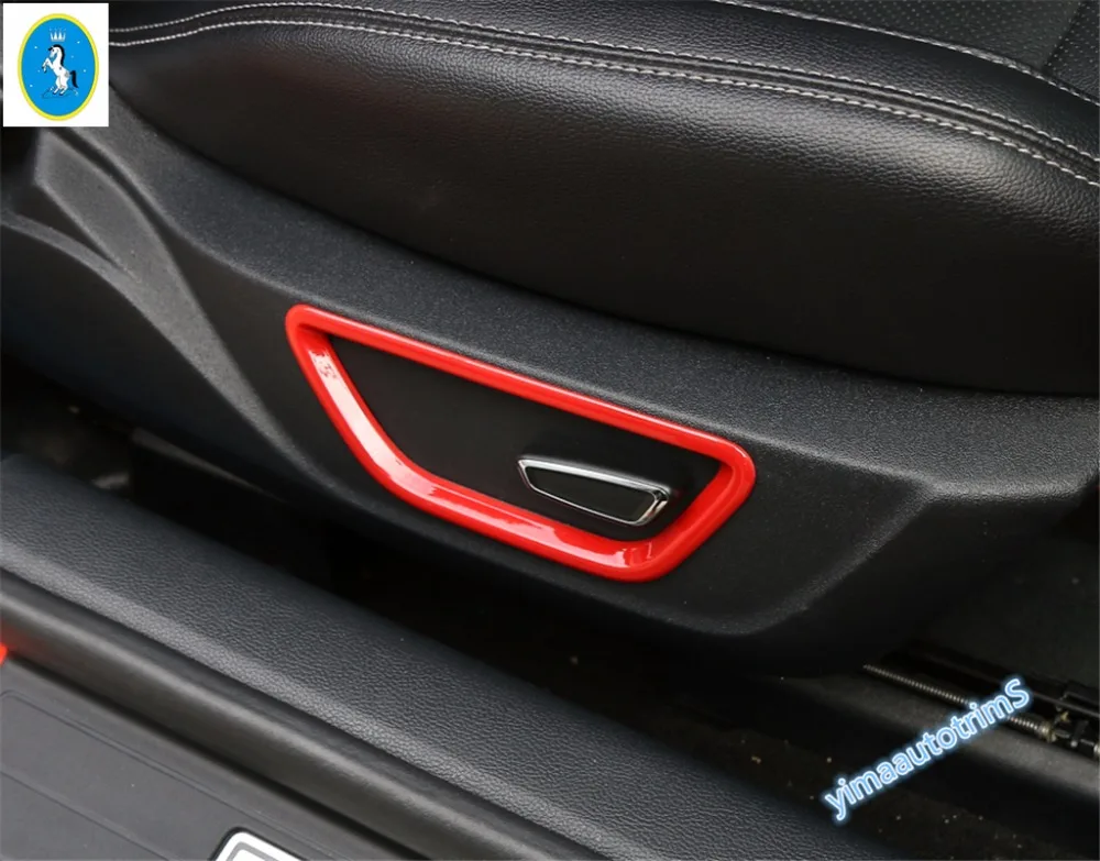 

Lapetus Accessories Interior Seat Adjustment Button Frame Cover Trim Kit Colorfully Interior For Ford Mustang 2015 - 2018 ABS