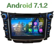 7” 2GB RAM Android 7.1.2 Quad Core 4G WiFi DAB+ RDS Multi Car DVD Player Radio Stereo GPS Navi Screen For Hyundai I30 2011-2016