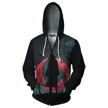 

Anime Naruto Hoodie 4th 7th Hokage Uzumaki Naruto Uchiha Sasuke Hatake Kakashi Ootutuki Zipper Coat Tops Thin Hoodies Sweatshirt