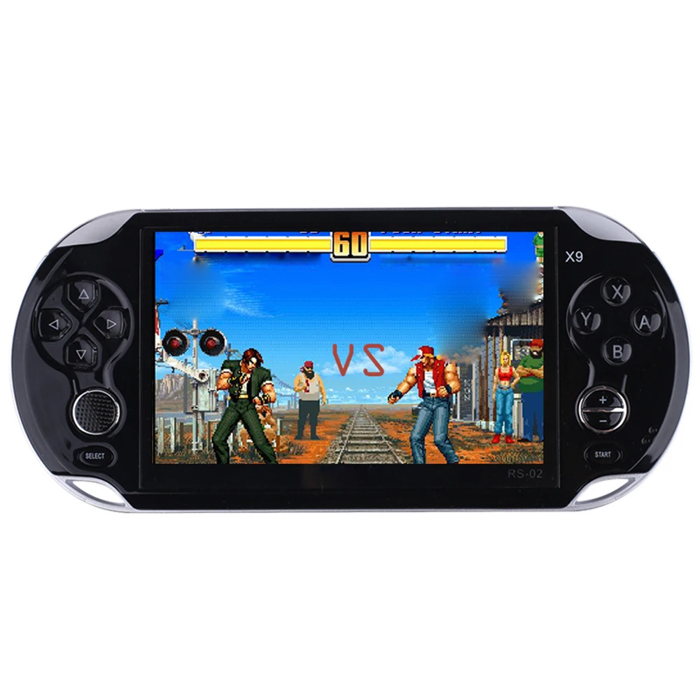 RS X9 Handheld game players 5.0 inch screen video game console built in