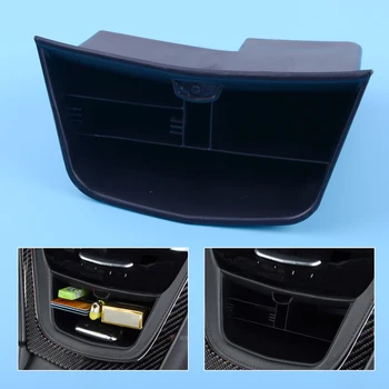 

DWCX 1Pc Black Car Inner Console Central Storage Container Box Cover Multifunction Accessories Fit for Cadillac XT5 2017 2018