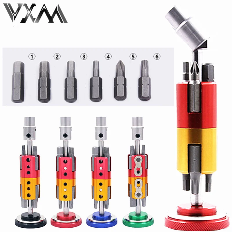 

VXM Bicycle Repair Tools hidden type six angle T25 combination multifunctional Tools Bicycle Cycling portable maintenance tools