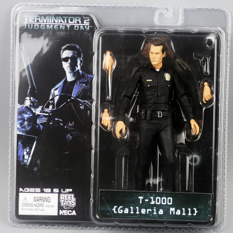 Cena Nowe pudełko darmowa wysyłka NECA Terminator 2 figurka T800 Cyberdyne Showdown zabawka figurka z pcv 7 \