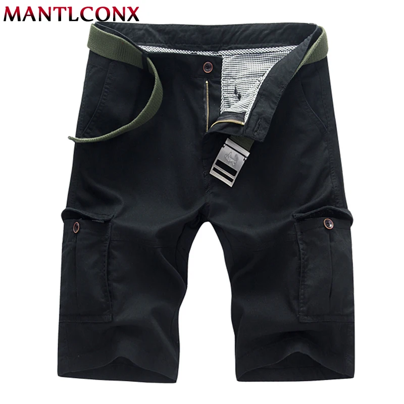

MANTLCONX Plus Size Shorts Mens Military Cargo Shorts 2019 Summer Army Shorts Men Cotton Loose Work Casual Short Pants Men Brand