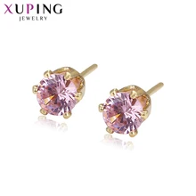 Xuping פשוט אלגנטי עגילי הרבעה עם סינטטי מעוקב Zirconia תכשיטי עבור נשים חג האהבה מתנות S28-21782(China)