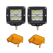 Special Offers ECAHAYAKU 1PC 3INCH 18W Square LED Work Light 12V 24V Off Road Led Auxiliary beam driving light with cover for Truck Car lights Special Offers ECAHAYAKU 1PC 3INCH 18W Square LED Work Light 12V 24V Off Road Led Auxiliary beam driving light with cover for Truck Car lights