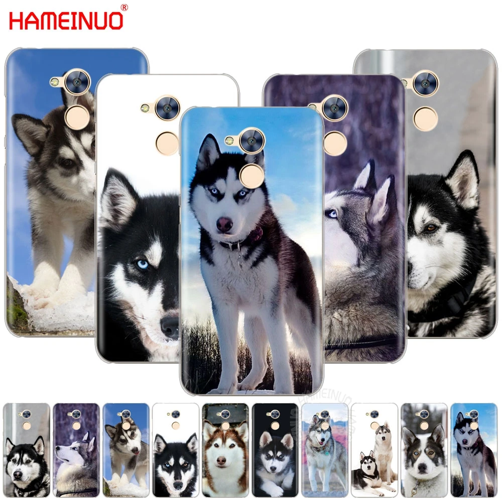 

HAMEINUO husky puppy dog cell phone Cover Case for Huawei Honor 4A 5A 6A 6C 6X 8 9 NOVA PLUS LITE