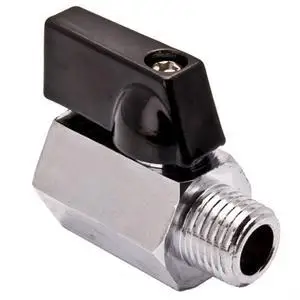 

High Quality 200 WOG Enduring Corrosive Resistance 1/4" Mini Brass Ball Valve - Chrome Plated NPT