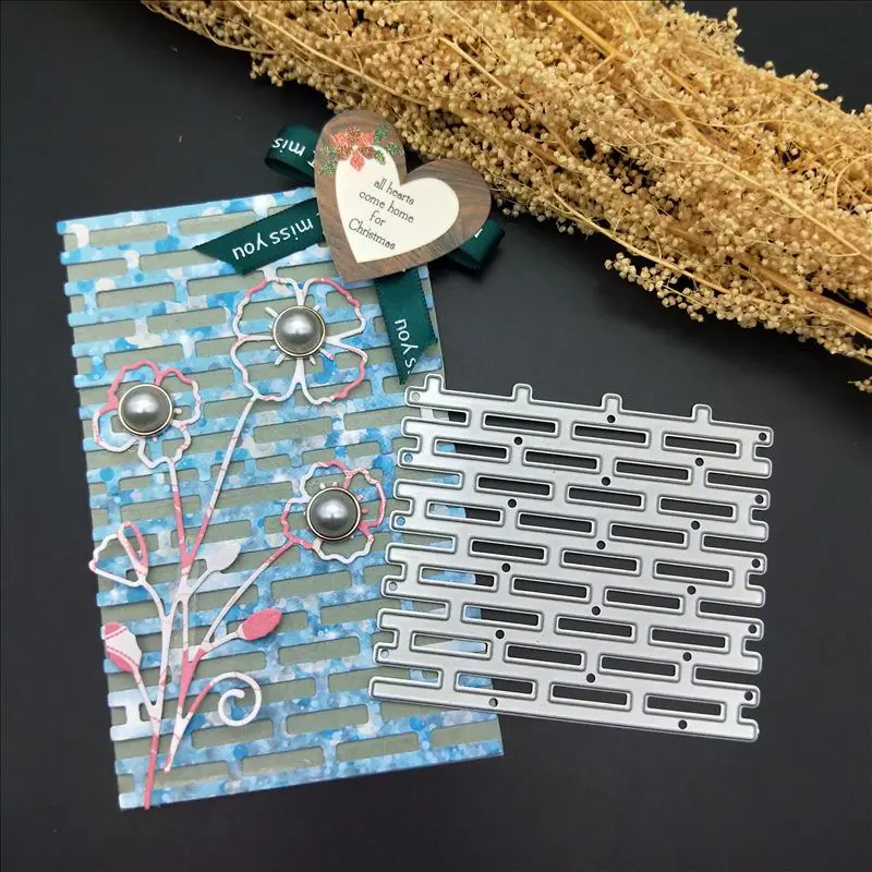 

building brick cutting dies Scrapbooking Dies Stencil Greeting Card Decoration DIY Scrapbooking Paper Photo Embossing Craft
