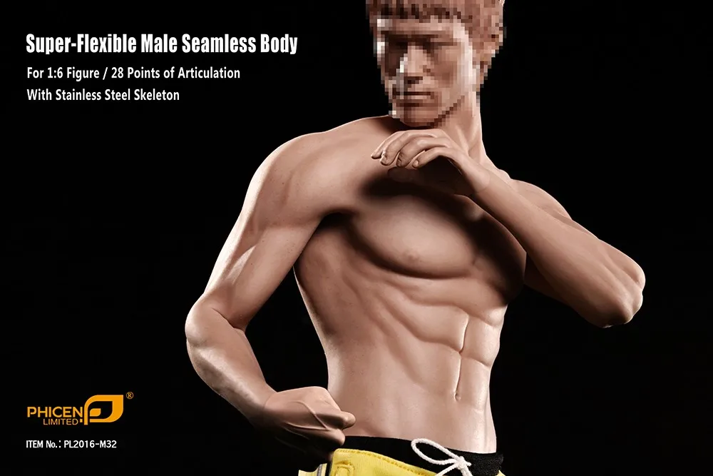 

TBLeague Phicen M32 PL2016-M32 1/6 Super flexible Asia Male Seamless Body(no - head sculpt)