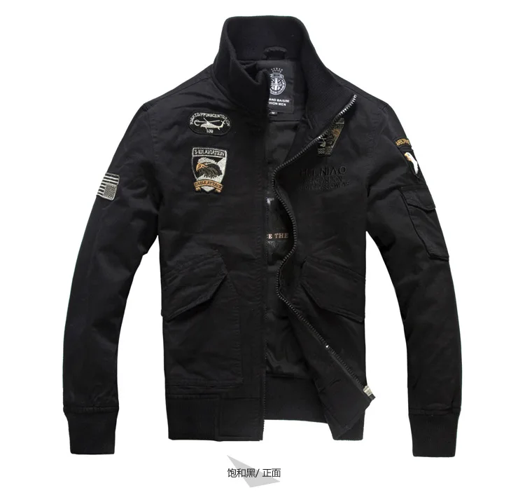 Mens Jackets Coat Cotton Military Army green Khaki Black Windbreaker Casual Coat Jaqueta Masculina Men Brand Clothing Bomber  (6)
