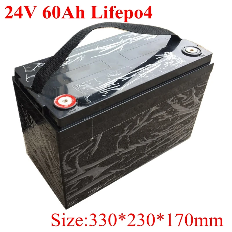 

24V 60AH Lifepo4 Battery 60Ah Battery 8s BMS for Inverter RV EV Solar Panel Security Equipment Tourist Boat +10A Charger