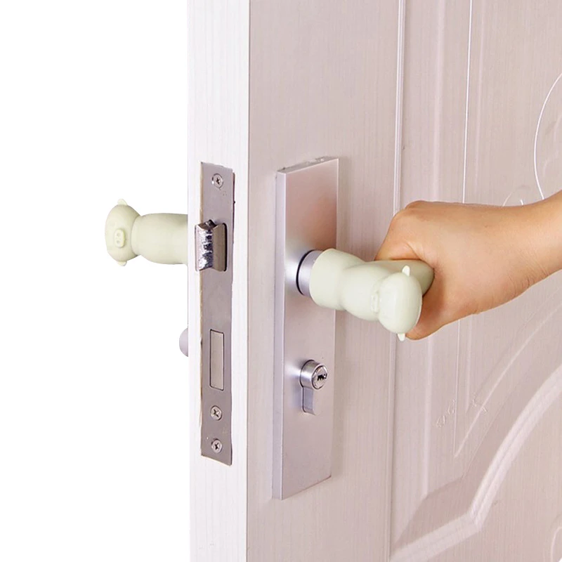 

Cute Pig Door Handle Gloves Silicone Anti-Static Door Knob Covers Protective Sleeve For Baby Doorknob Safety Anti-Collision Mat