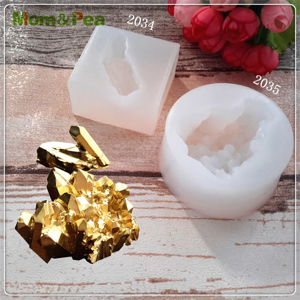

Mom&Pea MPA2034-5 Crystal Shaped Silicone Mold Cake Decoration Fondant Cake 3D Mold Food Grade