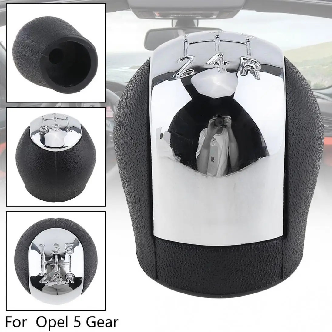 

5 Speed ABS Manual Transmission Gear Shift Handball Knob for Opel / Vauxhall Vectra CVectra B Corsa Astra / 5 Gear Models