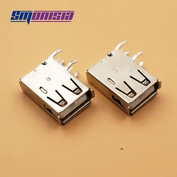 

100pcs AF type A USB Female Data Interface Connector USB Socket Side body