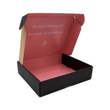 1000 шт./лот, высокое качество, электронная флейта, гофрированный картон, почтовая коробка, коробки для доставки одежды, крафт-печать, дизайн с обеих сторон