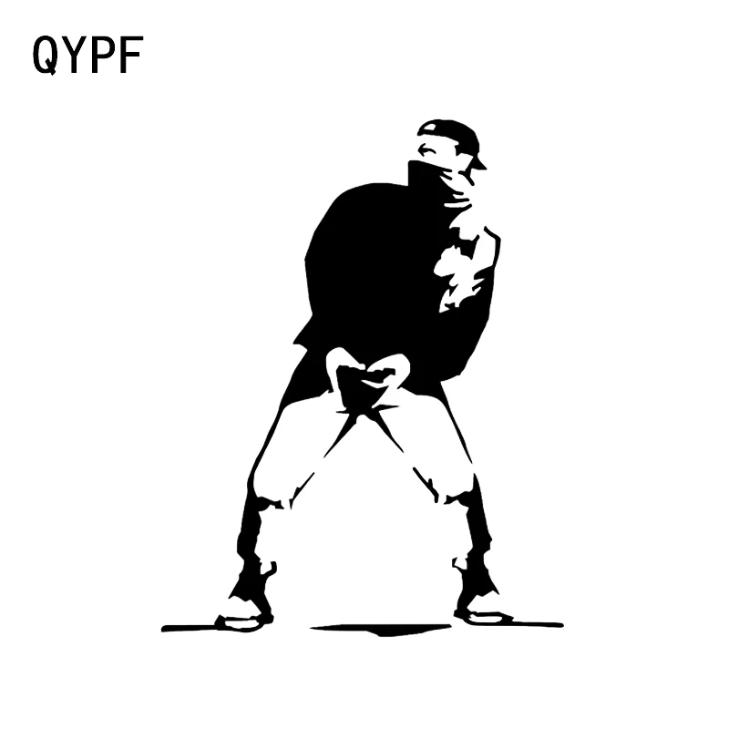 

QYPF 9.9*12.7 Funny Vinyl Parkour Extreme Sport Decor Car Sticker Accessories Black/Silver C16-2248