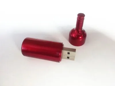 Творческий карту флэш-памяти с интерфейсом usb из металла Флеш накопитель бутылки вина флешки 4 gb 8gb16gb 32 GB 64 gb Флешка флеш-память