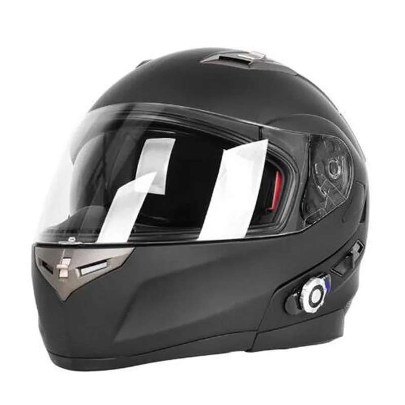 Casco de moto con intercomunicador incorporado