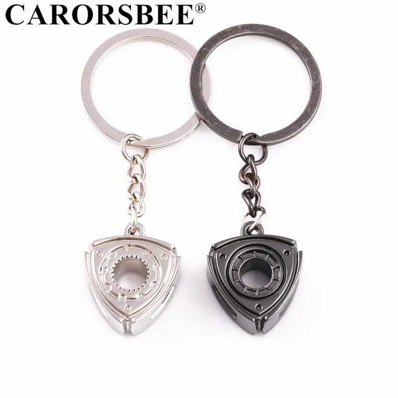 

Car Key Rings Auto Accessories Motor Rotor Turbo Keychain Metal zinc alloy Car Key Chains for Mazda 3 6 cx-5 RX7 RX8 Men Gift