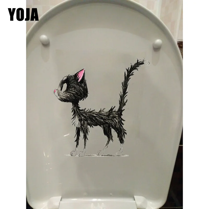 Творческая мультяшная наклейка YOJA 19 4*19 9 см в виде кота для детской комнаты