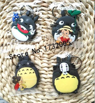 

New 20 pcs Cartoon Mix My Neighbor Totoro Double Sided PVC Key Chains Bag Pendant Children For Best Gift Free Shipping PK-91