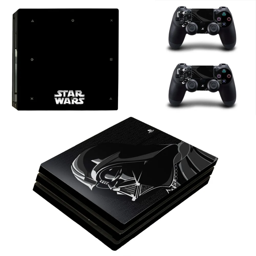 Star Wars PS4 про кожу Стикеры наклейка для Игровые приставки 4 консоли и 2 контроллера PS4 про кожу Стикеры винил
