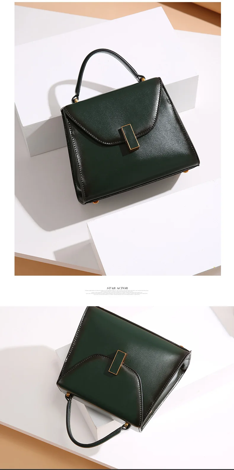 Women genuine leather handbag 14