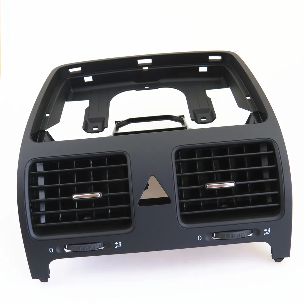 Car Front Dashboards Central A / C Air Outlet Vents Air Conditioning Exhaust Nozzle New For VW Golf Jetta MK5 Rabbit 1KD 819 728 for dongfeng peugeot 408 rail for box after the air conditioning outlet 408 central air rear outlet non destructive installation