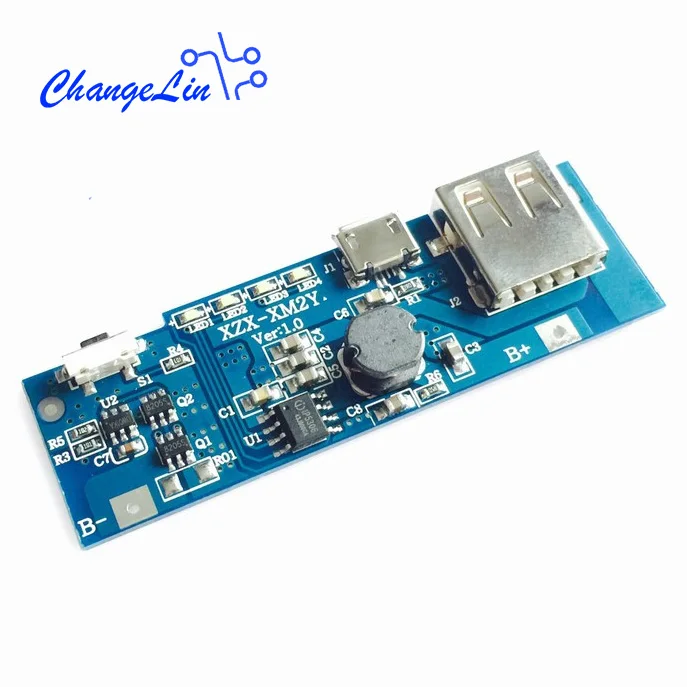 

DIY Kits 5V 1A 2.5A Mobile Power Bank Lithium Battery Charger Powerbank Case Box Universal Circuit Mother Board for Xiaomi 2