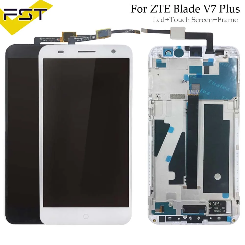 

For ZTE Blade V7 plus LCD Display and Touch Screen Digitizer Assembly With Frame Repair Part 5.2 inch Mobile Phone Accessories