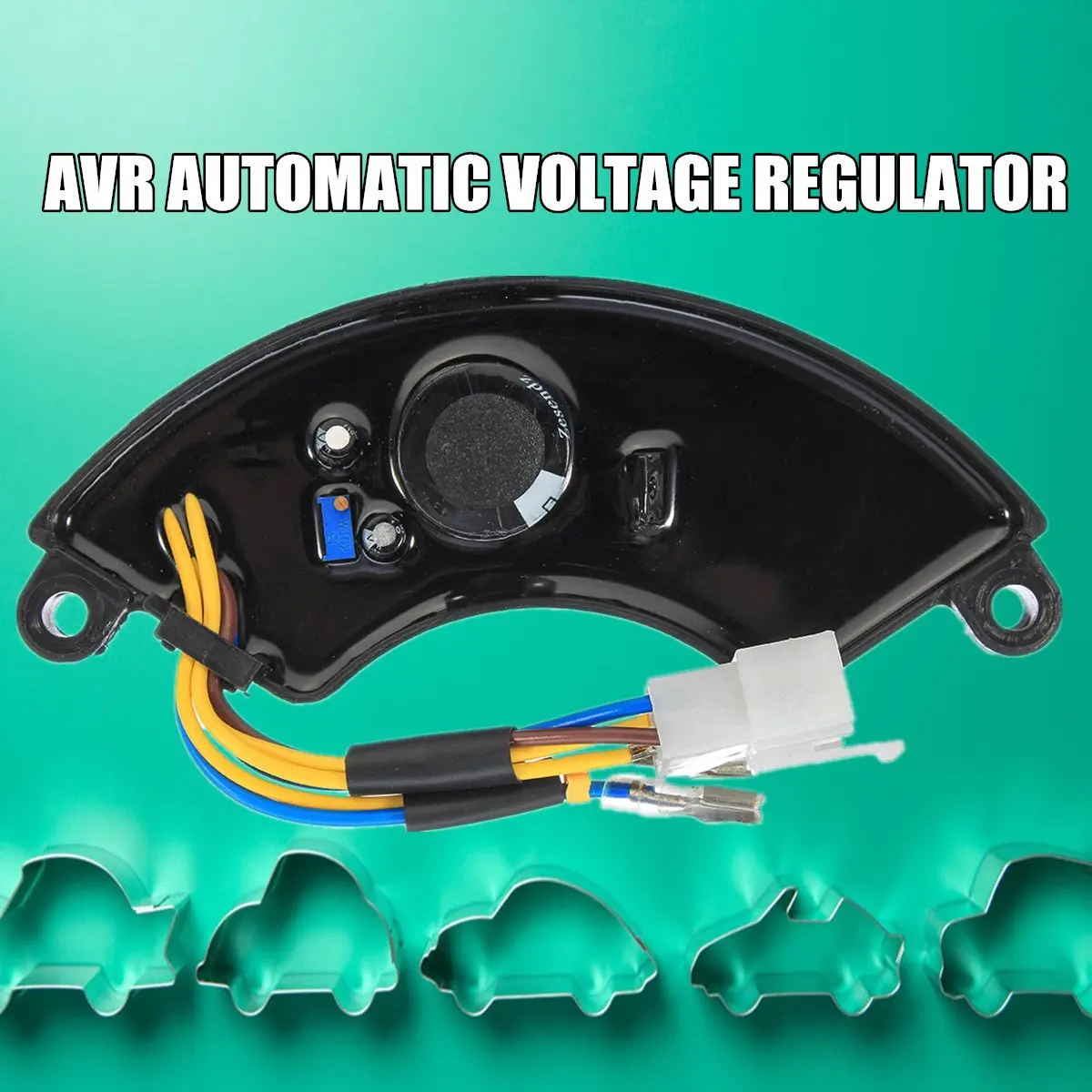 

5KW-6.5KW AVR Automatic Voltage Regulator Rectifier For Gasoline Generator Black 188F/190F Adjusting Range 160V-260V