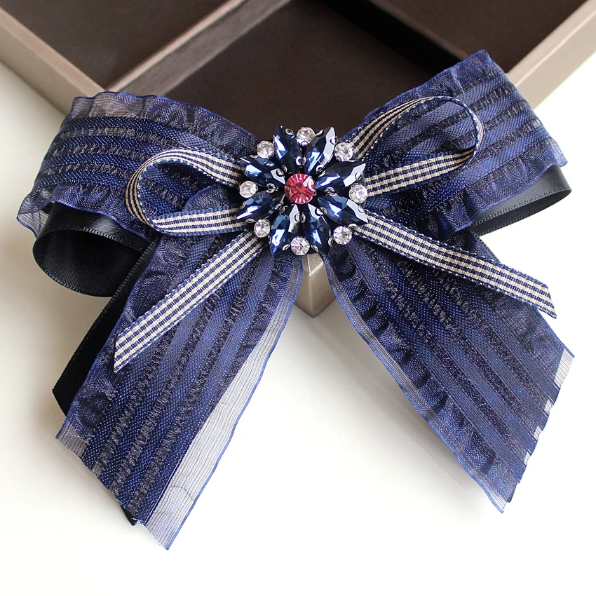 

Fashion Women bowtie new Gauze Butterfly Women's Bow tie sweet girl bowknot Hotel Waitress Neck Wear sweater Shirt Accessories