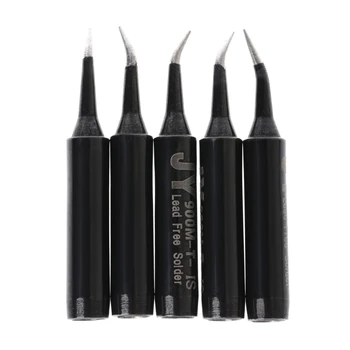 

5 Pcs Solder Soldering Iron Tip 900M-T-SI Lead Free For Hakko Saike 936 852d+ 909D