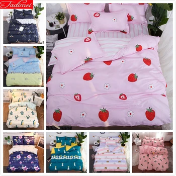 

Kids Boy Girl Cotton 3/4 pcs pieces Bedding Set Single Twin Full Queen Size Duvet Cover Sheet Pillowcase Suit 150x200 Bed Linens