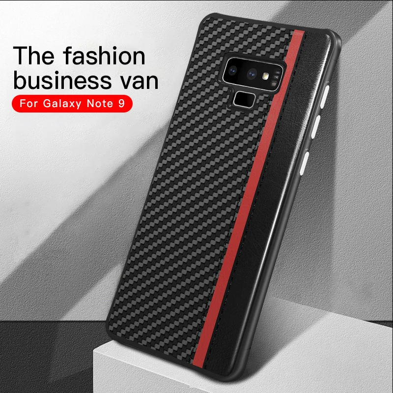 

For Samsung S8 Note 8 9 Case Luxury Fiber Leather Original Protection For Samsung Galaxy S8 S9 Plus s10 plus s10e Case Back Cove