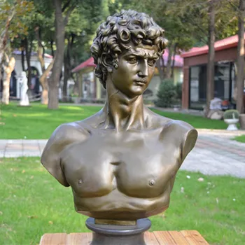 

The bronze statue of David body head ornaments art European real Home Furnishing jewelry gift office furnishings