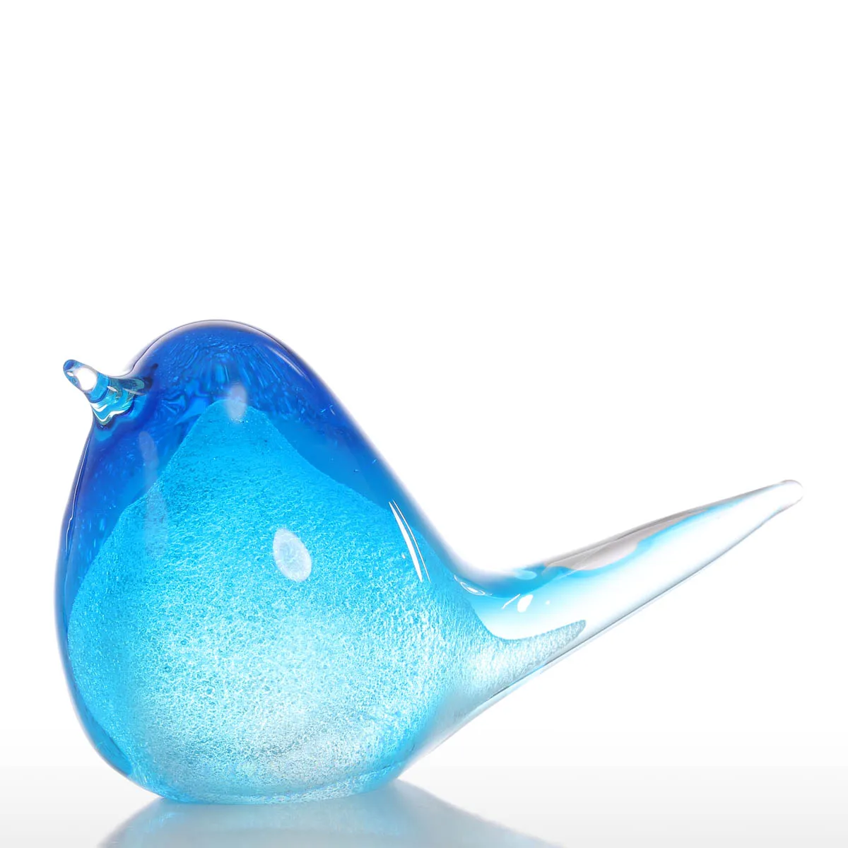 Goede Tooarts Meer Blauw Vogel Gift Glas Ornament Dier Beeldje Handblown Home Decor Desktop Decoratie Craft Accessoires Kantoor