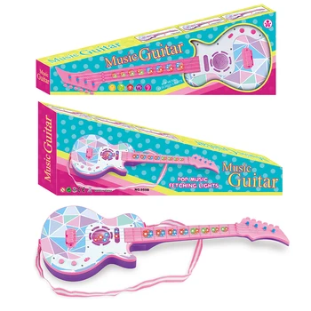 

Children Toy Musical Instrument Guitar Early Educational Toys with Musical Sound &Light Toys for Kids Christmas Birthday Gift