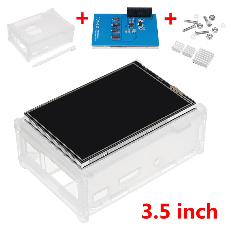 3,5 дюймовый TFT ЖК-дисплей комплект сенсорного экрана с чехлом для Raspberry Pi2 Pi3 2018 новое поступление