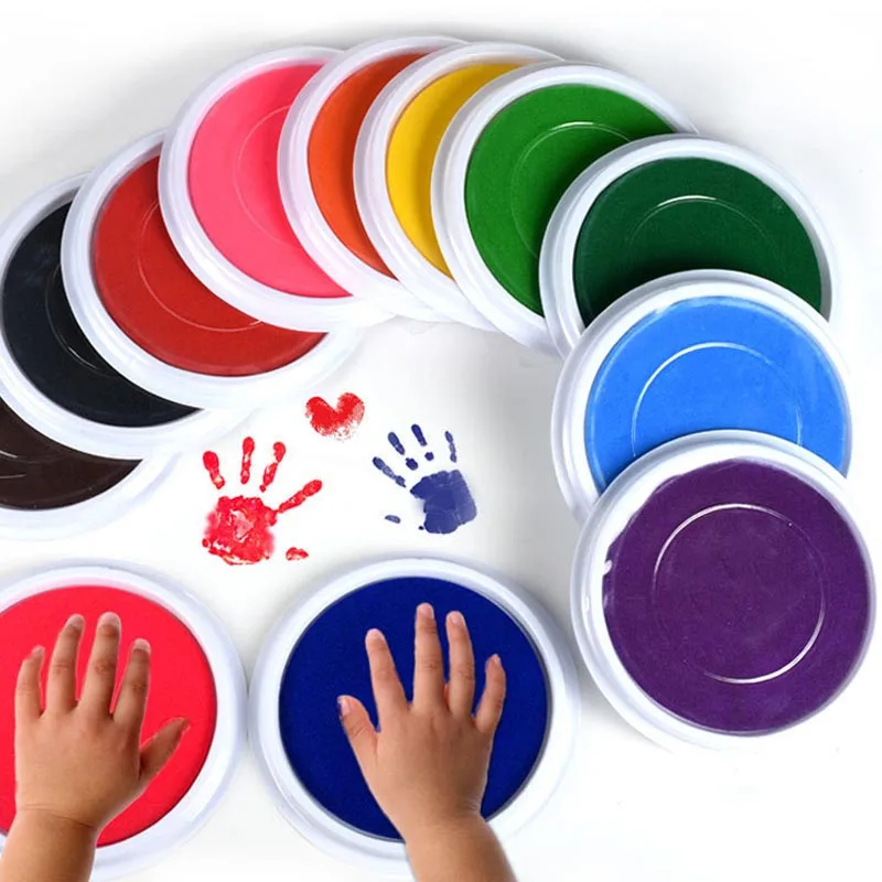 Souvenir Baby Care Non-Toxic baby handprint footprint Imprint hand casting kit Newborn inkless ink pad Infant baby toys Gifts
